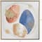 Multi Colored Canvas Handmade Overlapping Circle Abstract Framed Wall Art with Gold Frame and Gold Foil Detailing 37" x 1" x 37"